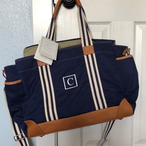 Pottery barn “c” diaper bag